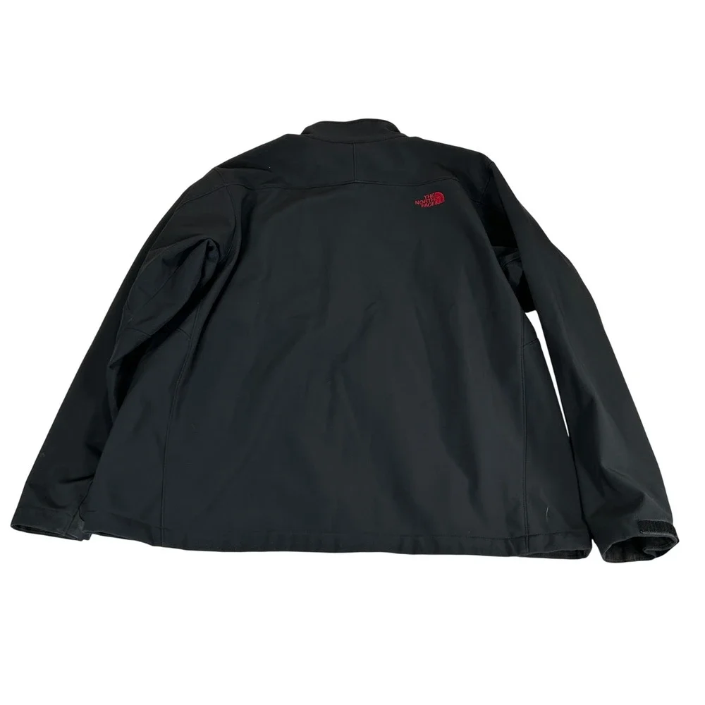 The North Face Mens XXL Apex Bionic Softshell Jacket Black Red Full Zip Fleece